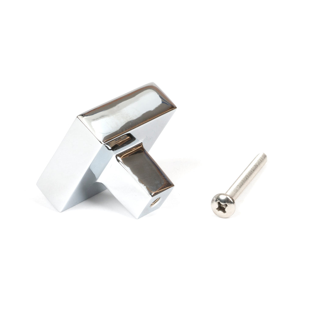 From The Anvil's Polished Chrome Albers Cabinet Knob