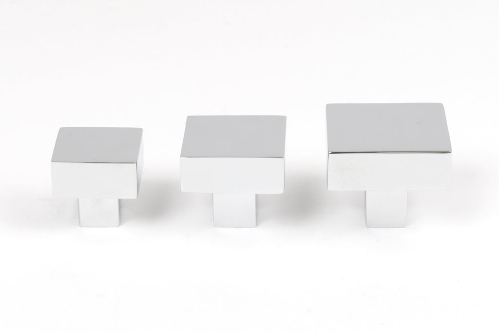 From The Anvil's Polished Chrome Albers Cabinet Knob