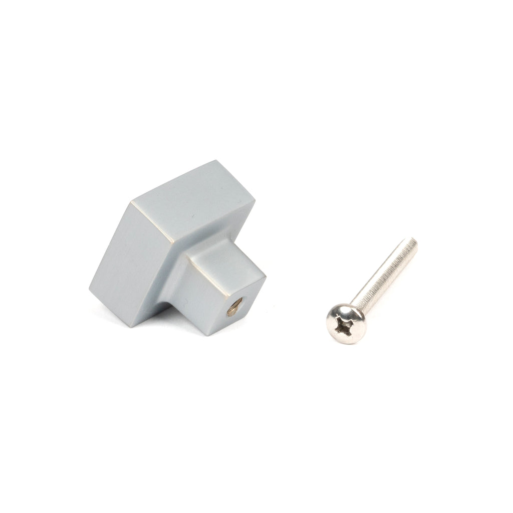 From The Anvil's Satin Chrome Albers Cabinet Knob