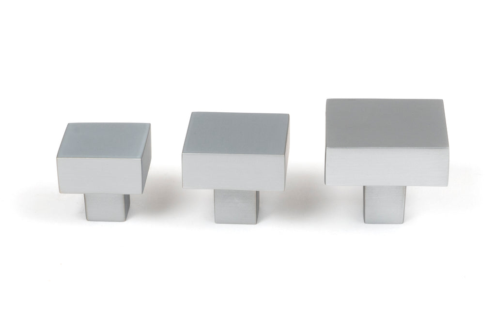 From The Anvil's Satin Chrome Albers Cabinet Knob