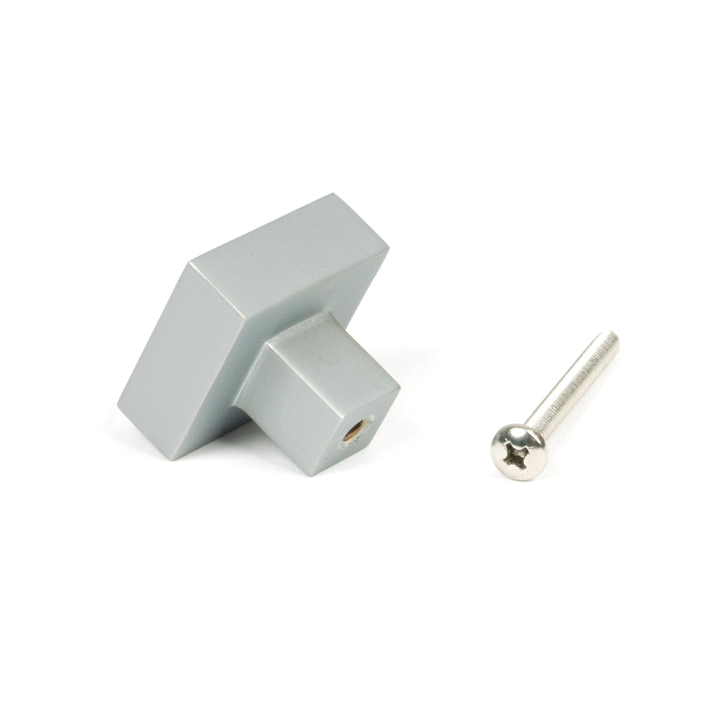 From The Anvil's Satin Chrome Albers Cabinet Knob