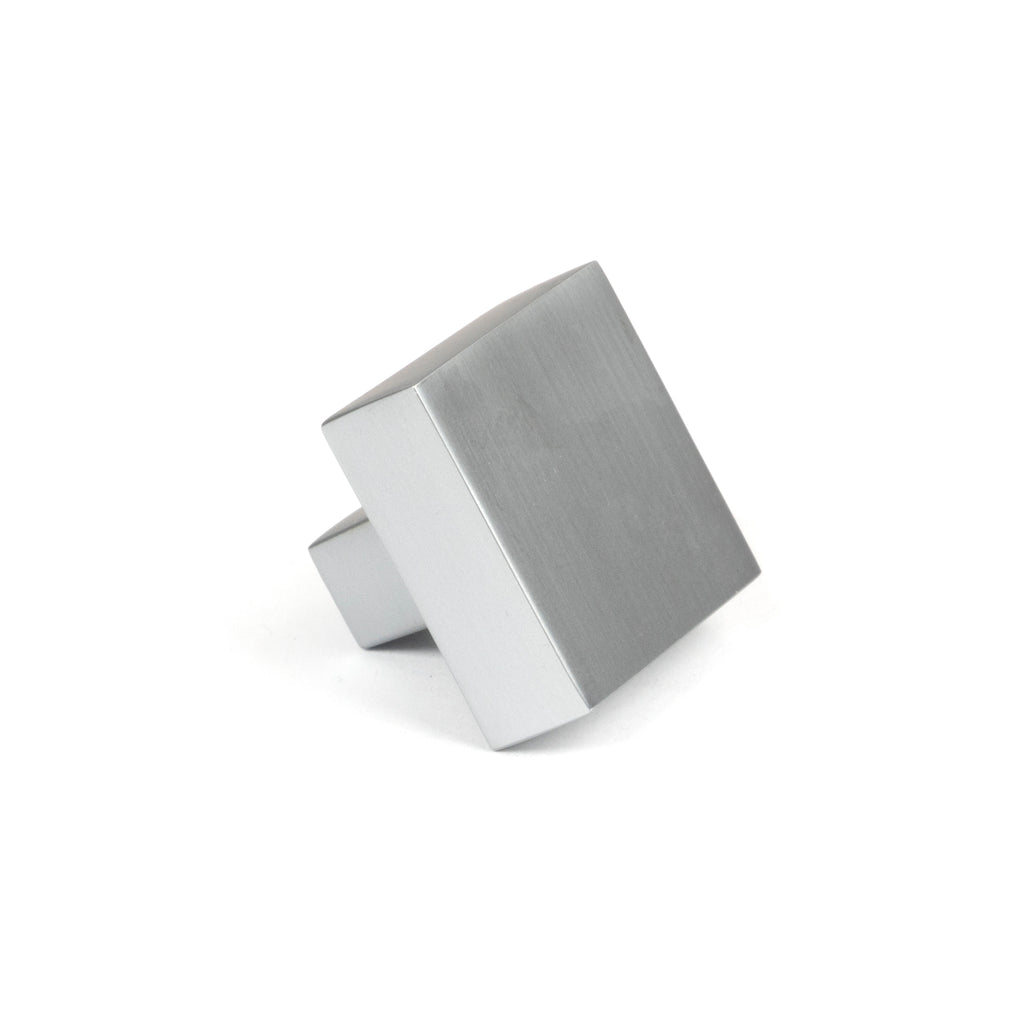 From The Anvil's Satin Chrome Albers Cabinet Knob