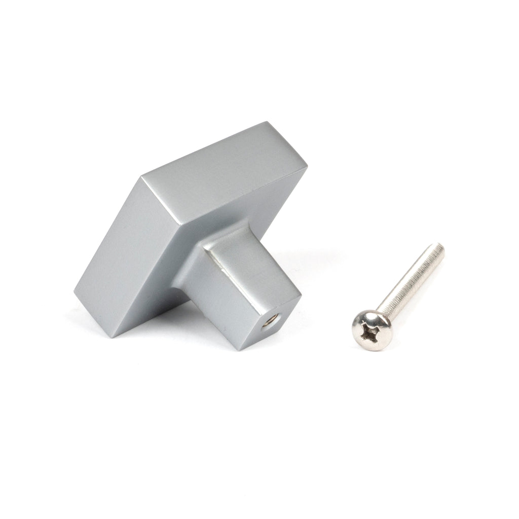 From The Anvil's Satin Chrome Albers Cabinet Knob