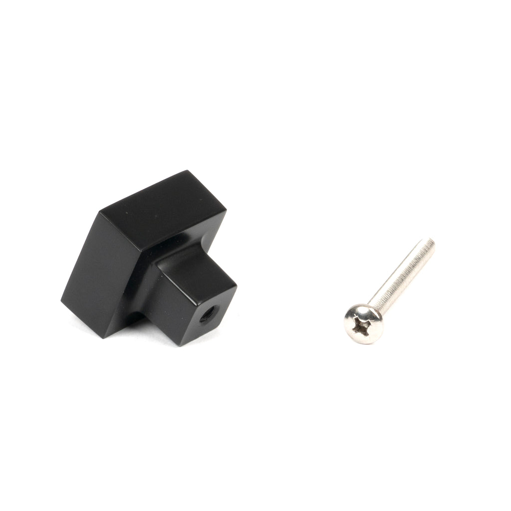 From The Anvil's Matt Black Albers Cabinet Knob