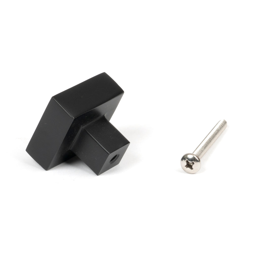 From The Anvil's Matt Black Albers Cabinet Knob