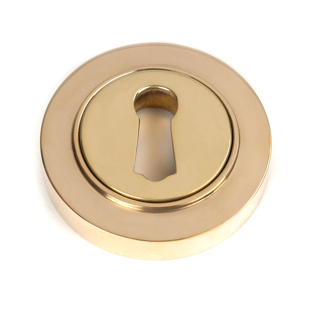 From The Anvil's Polished Brass Round Escutcheon