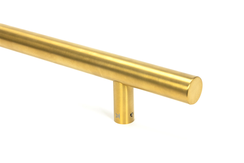 From The Anvil's Aged Brass T Bar Handle Secret Fix 32mm dia