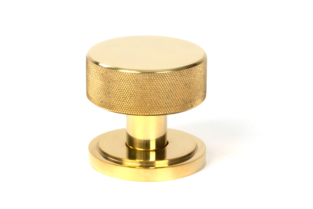 From The Anvil's Polished Brass Brompton Mortice/Rim Knob Set