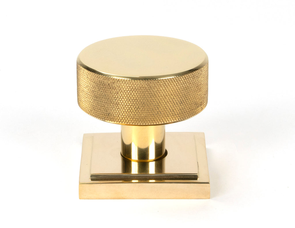 From The Anvil's Polished Brass Brompton Mortice/Rim Knob Set