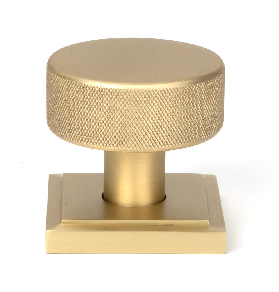 From The Anvil's Satin Brass Brompton Mortice/Rim Knob Set