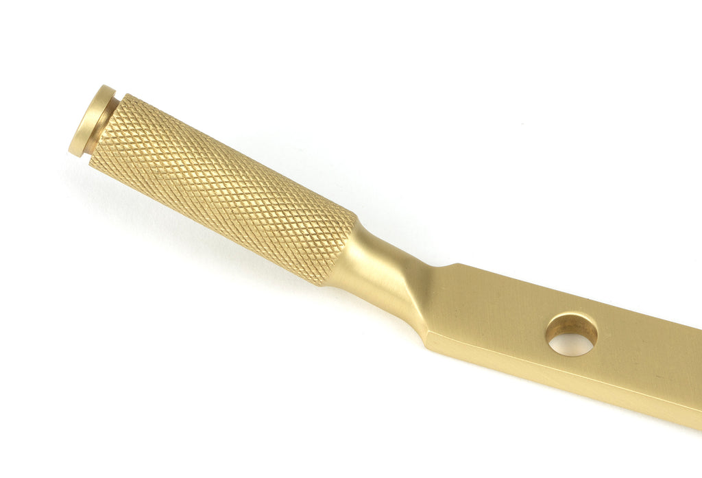 From The Anvil's Satin Brass Brompton Stay