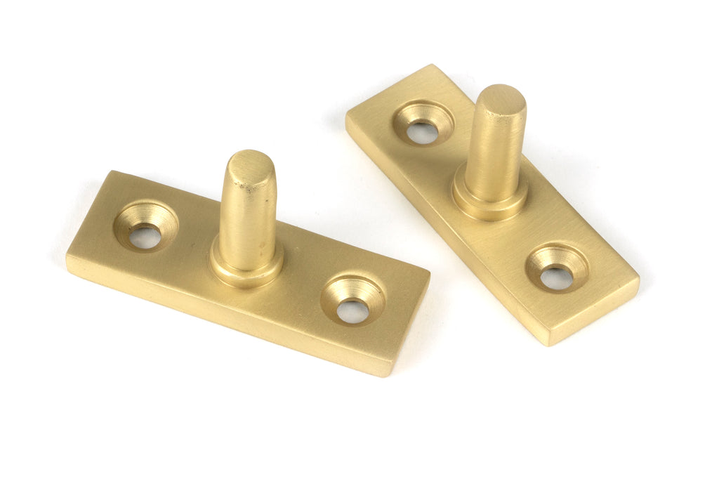 From The Anvil's Satin Brass Brompton Stay