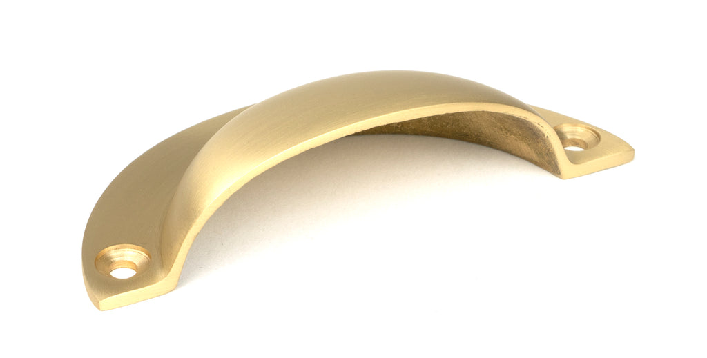 From The Anvil's Satin Brass Plain Drawer Pull