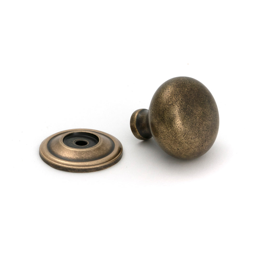 From The Anvil's Burnished Brass Mushroom Cabinet Knob