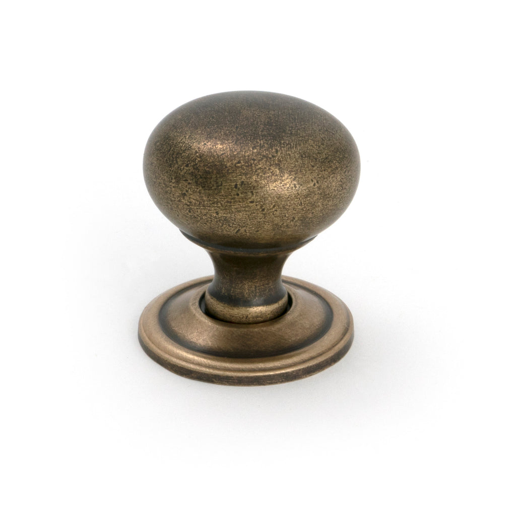 From The Anvil's Burnished Brass Mushroom Cabinet Knob