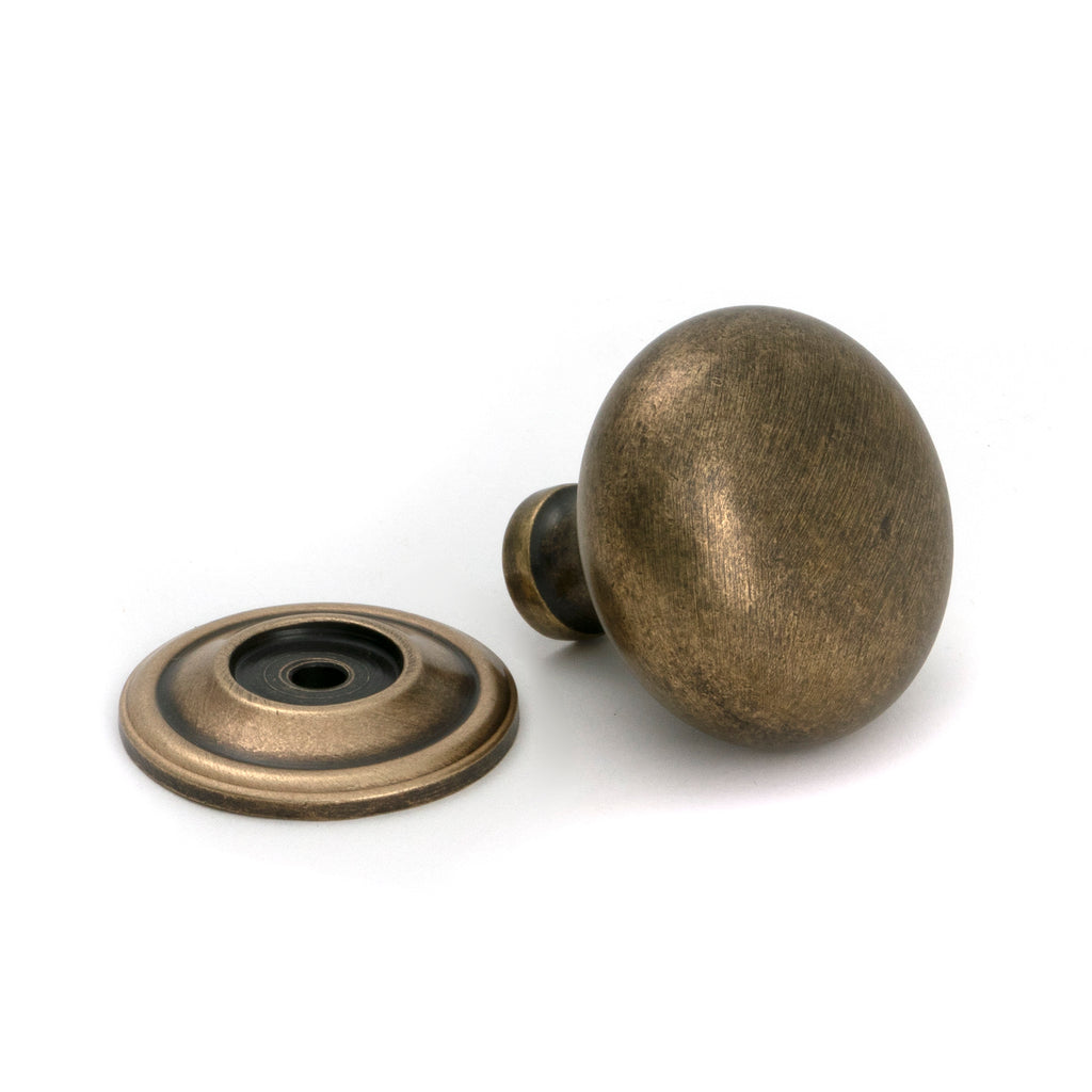 From The Anvil's Burnished Brass Mushroom Cabinet Knob