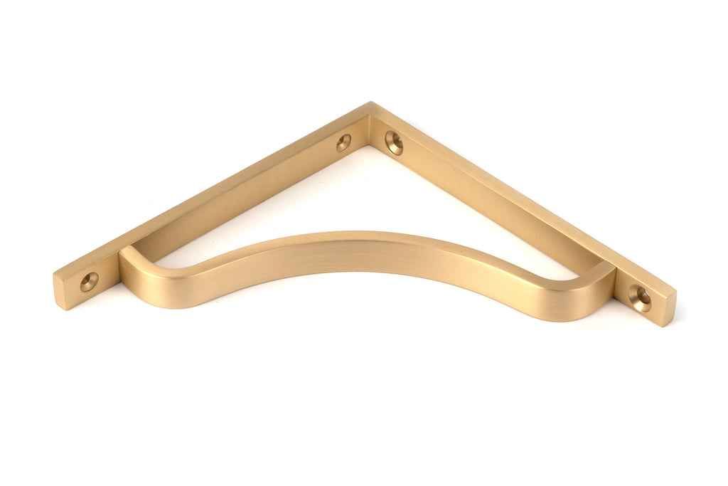 From The Anvil's Satin Brass Abingdon Shelf Bracket