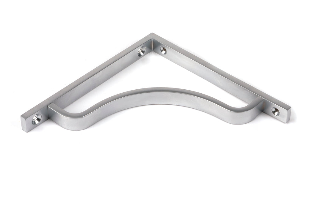 From The Anvil's Satin Chrome Abingdon Shelf Bracket