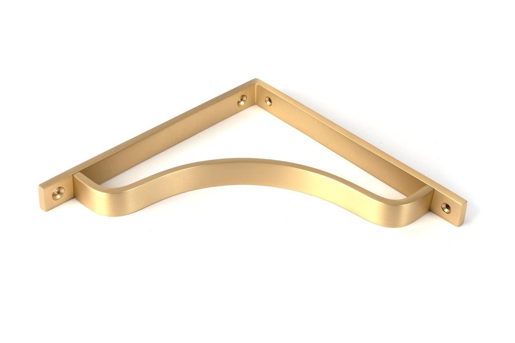 From The Anvil's Satin Brass Abingdon Shelf Bracket