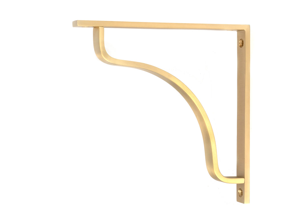 From The Anvil's Satin Brass Abingdon Shelf Bracket