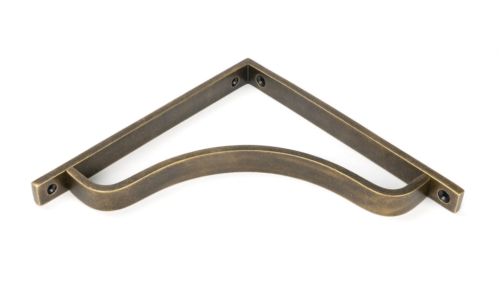 From The Anvil's Burnished Brass Abingdon Shelf Bracket