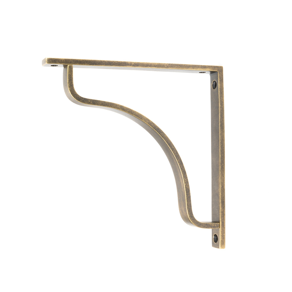 From The Anvil's Burnished Brass Abingdon Shelf Bracket