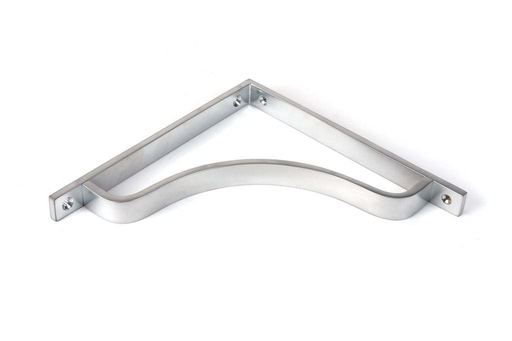 From The Anvil's Satin Chrome Abingdon Shelf Bracket