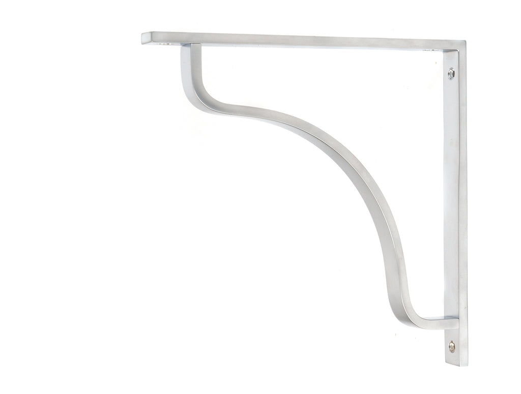 From The Anvil's Satin Chrome Abingdon Shelf Bracket