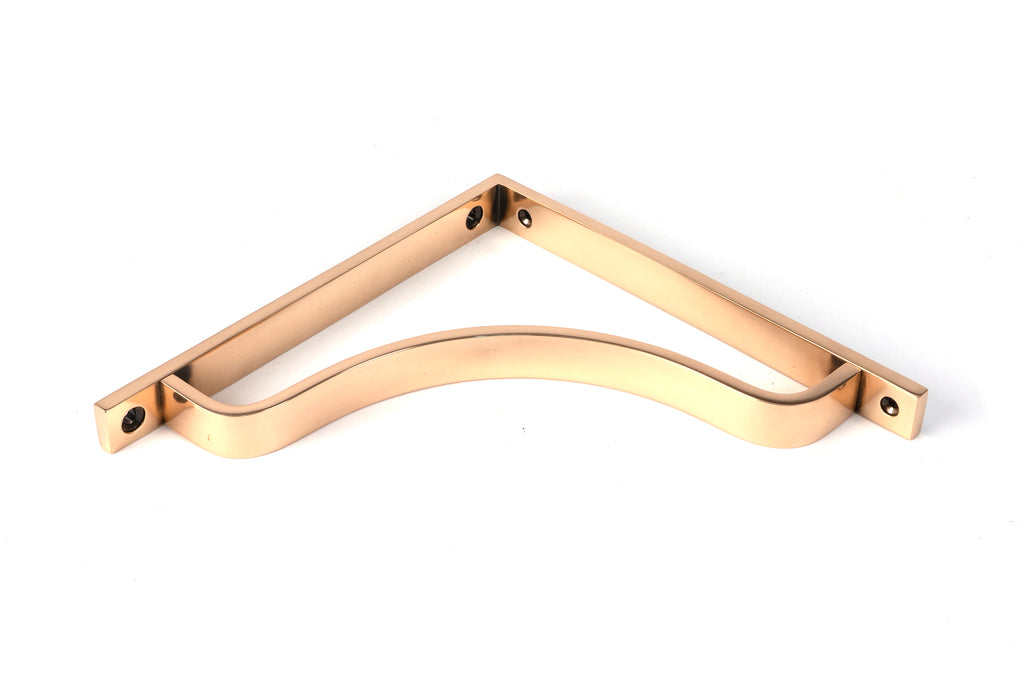 From The Anvil's Polished Bronze Abingdon Shelf Bracket