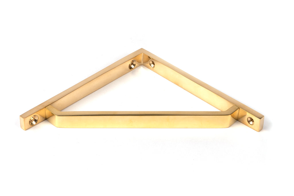 From The Anvil's Polished Brass Barton Shelf Bracket