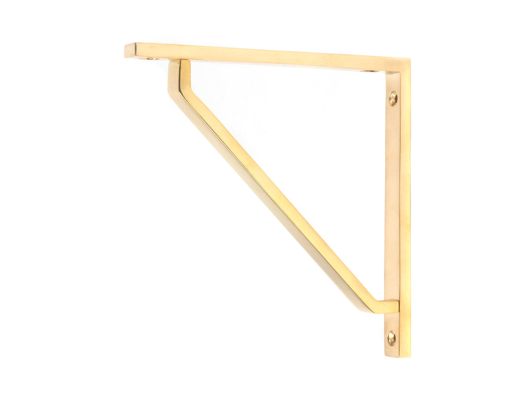 From The Anvil's Polished Brass Barton Shelf Bracket