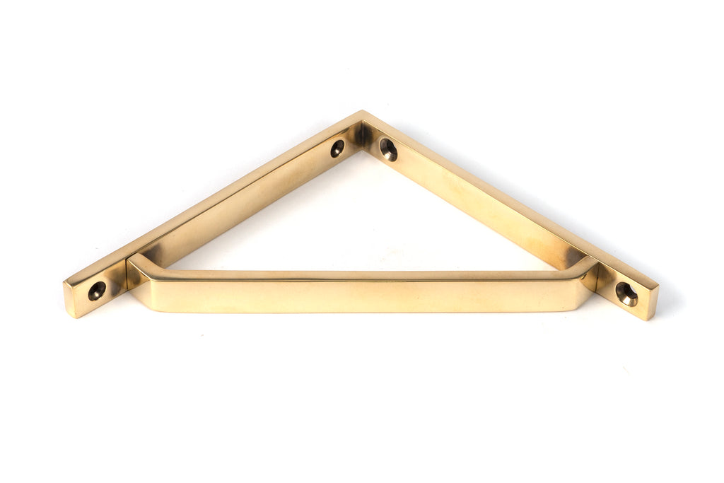 From The Anvil's Aged Brass Barton Shelf Bracket