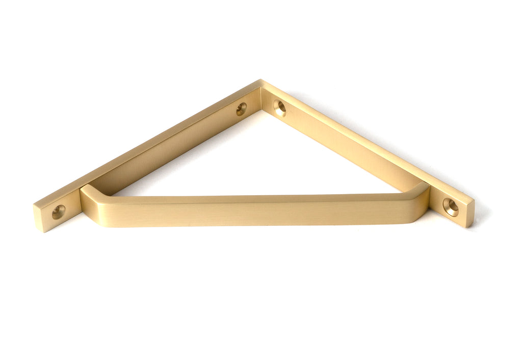 From The Anvil's Satin Brass Barton Shelf Bracket