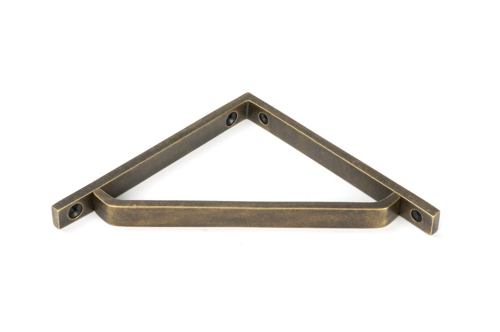 From The Anvil's Burnished Brass Barton Shelf Bracket