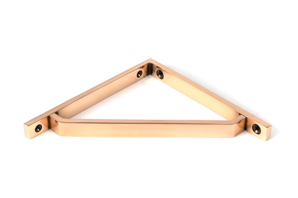 From The Anvil's Polished Bronze Barton Shelf Bracket