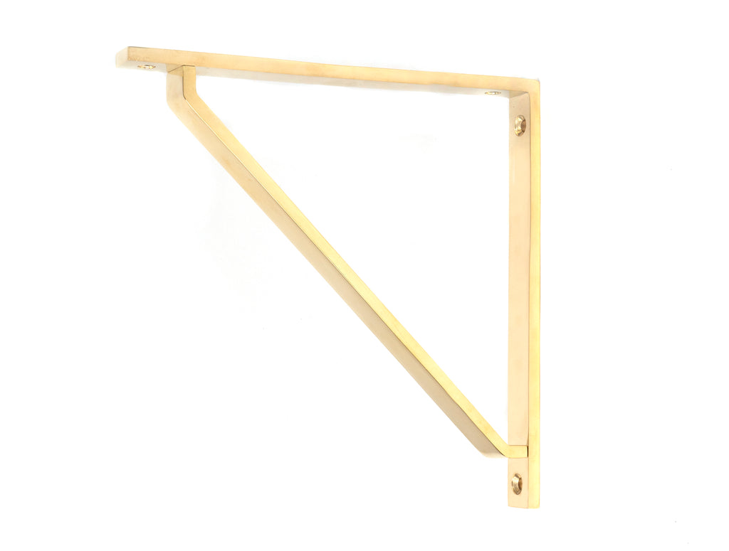 From The Anvil's Polished Brass Barton Shelf Bracket