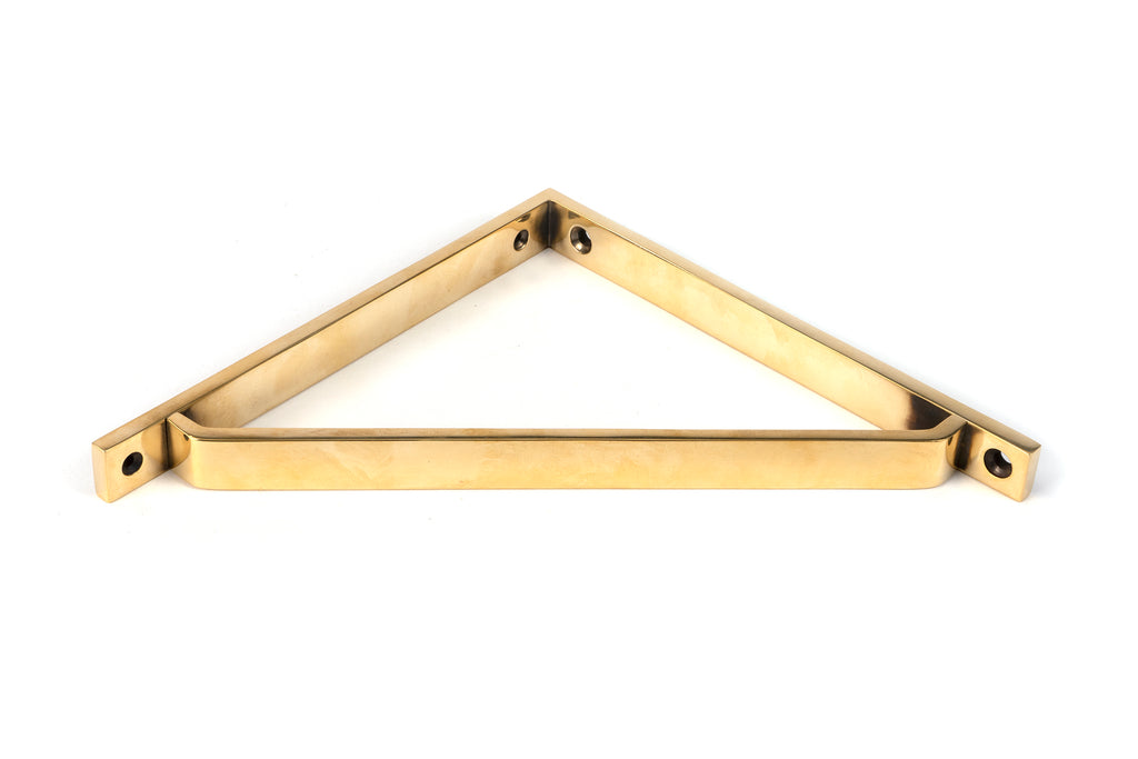 From The Anvil's Aged Brass Barton Shelf Bracket