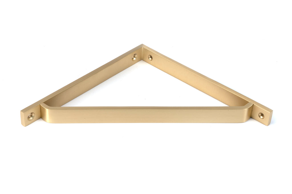 From The Anvil's Satin Brass Barton Shelf Bracket