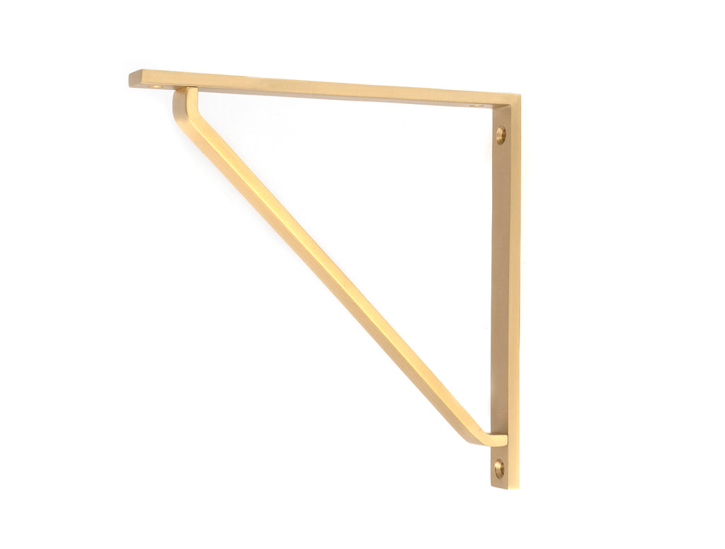 From The Anvil's Satin Brass Barton Shelf Bracket