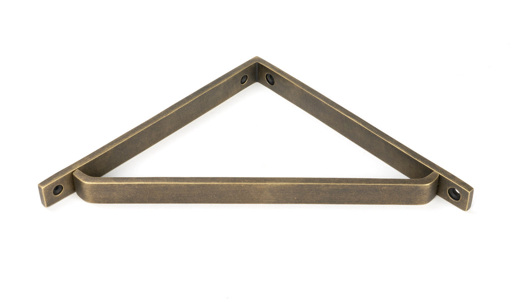 From The Anvil's Burnished Brass Barton Shelf Bracket