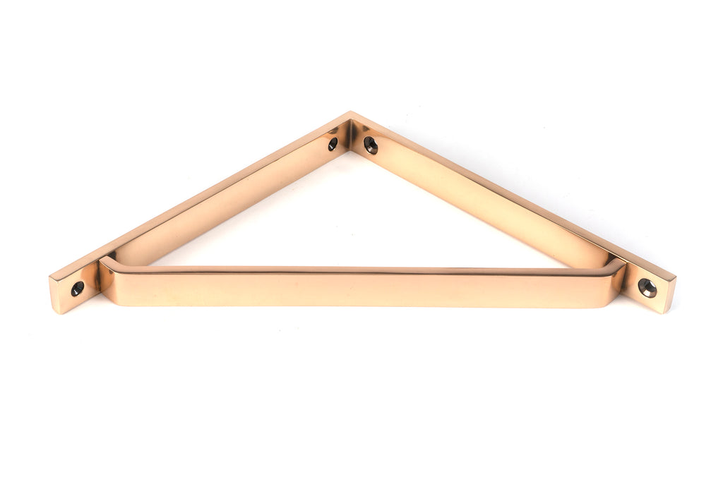 From The Anvil's Polished Bronze Barton Shelf Bracket