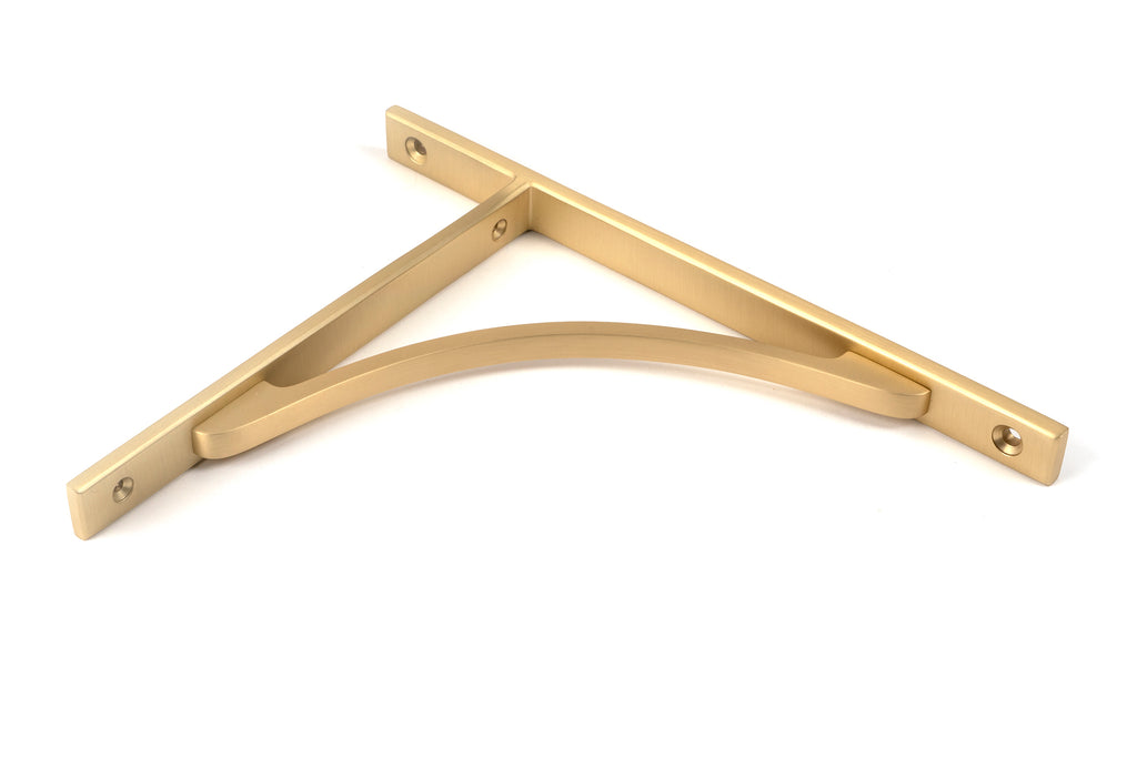 From The Anvil's Satin Brass Apperley Shelf Bracket