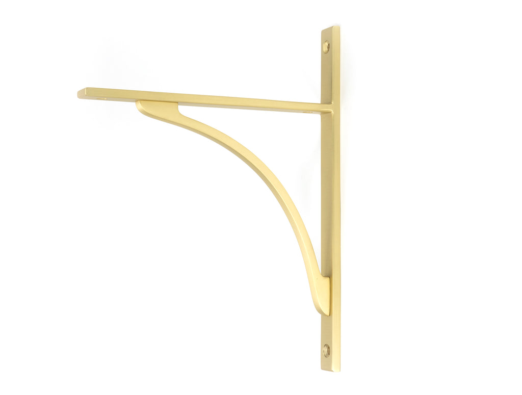 From The Anvil's Satin Brass Apperley Shelf Bracket