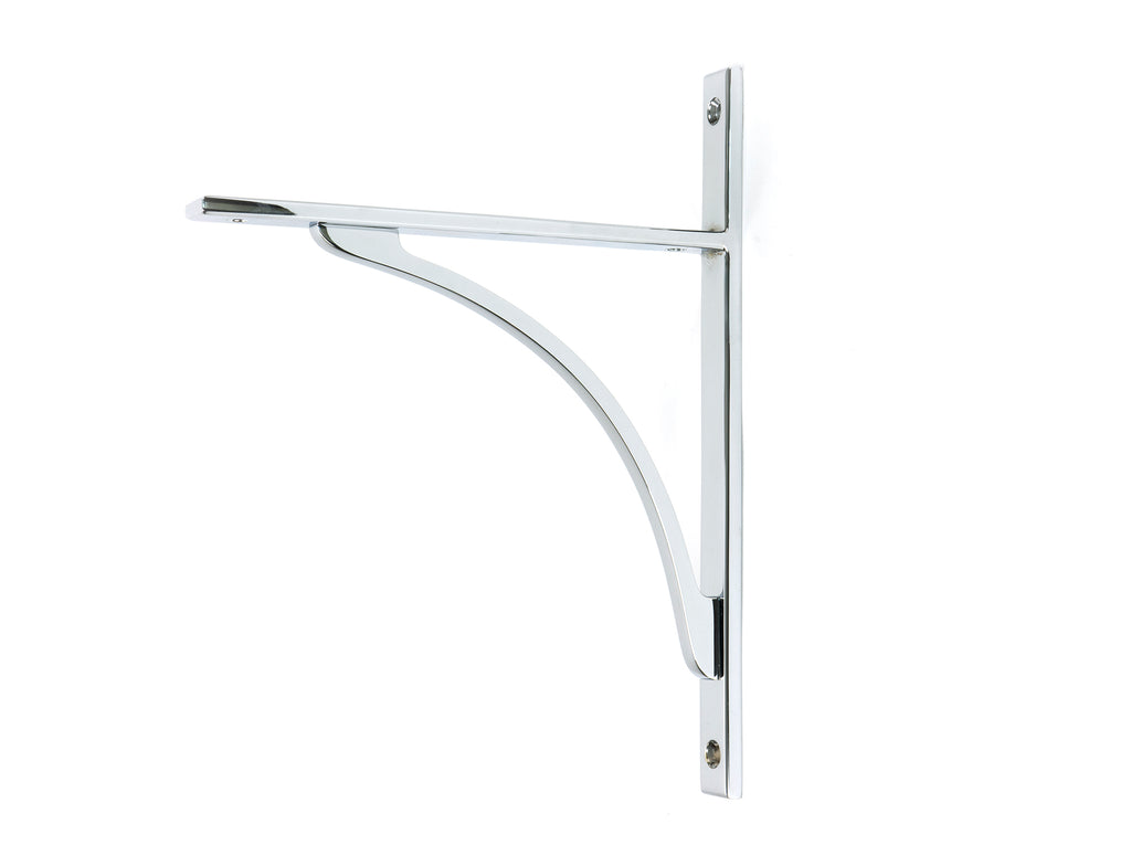 From The Anvil's Polished Chrome Apperley Shelf Bracket