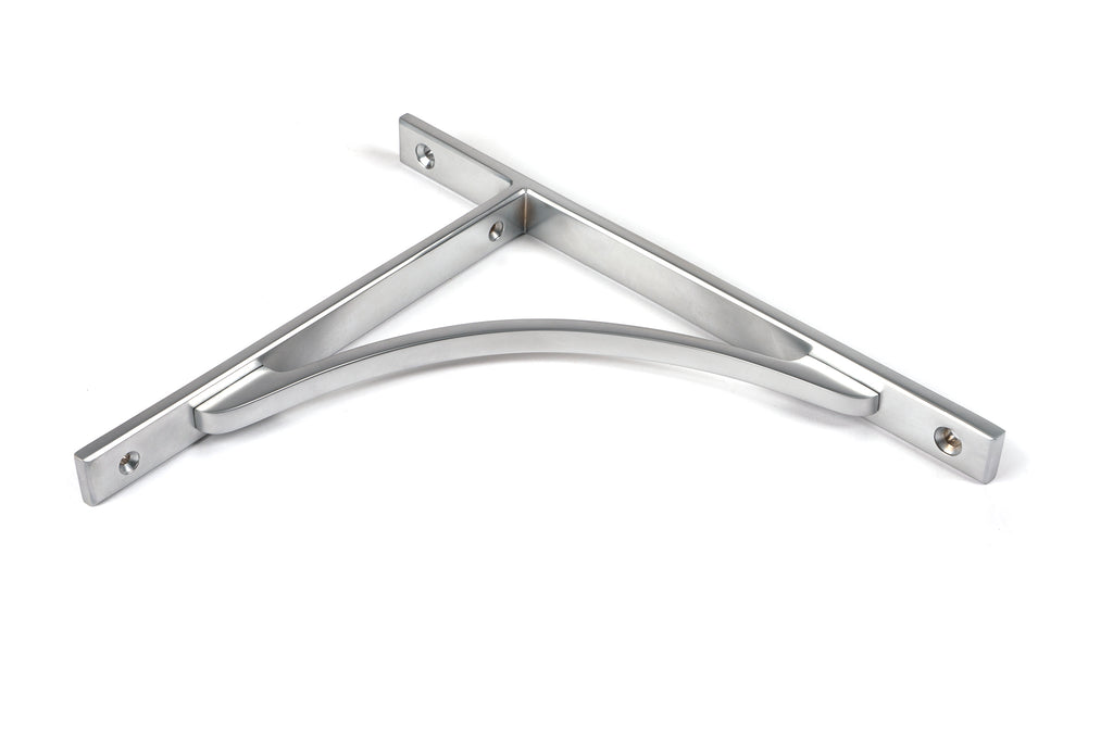 From The Anvil's Satin Chrome Apperley Shelf Bracket