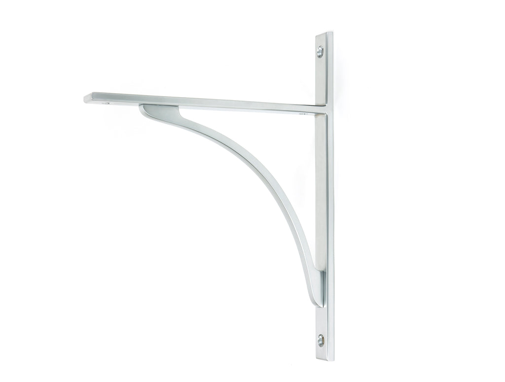 From The Anvil's Satin Chrome Apperley Shelf Bracket