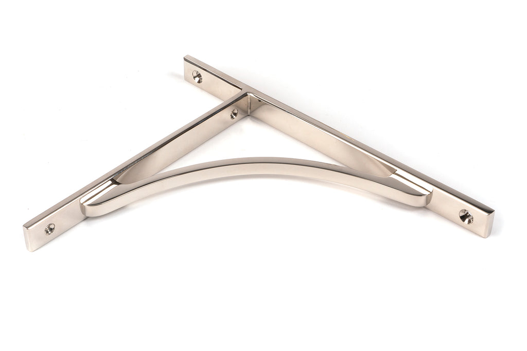 From The Anvil's Polished Nickel Apperley Shelf Bracket