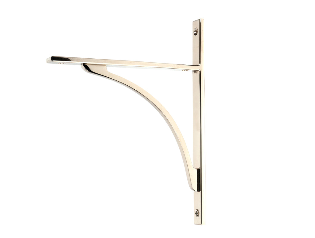 From The Anvil's Polished Nickel Apperley Shelf Bracket