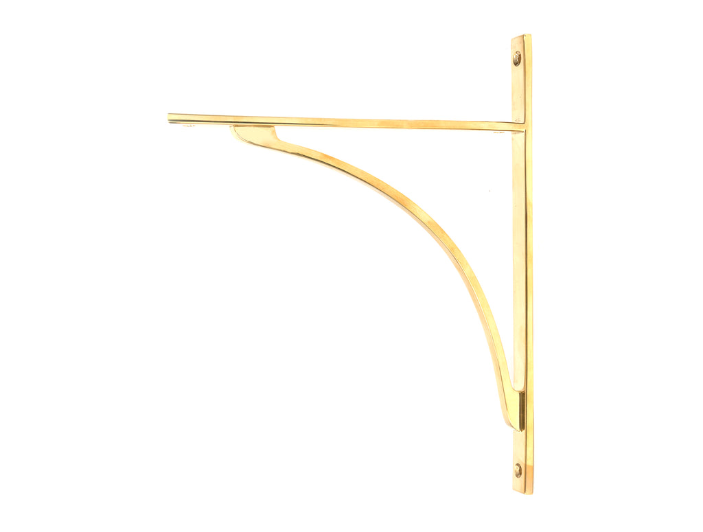 From The Anvil's Polished Brass Apperley Shelf Bracket