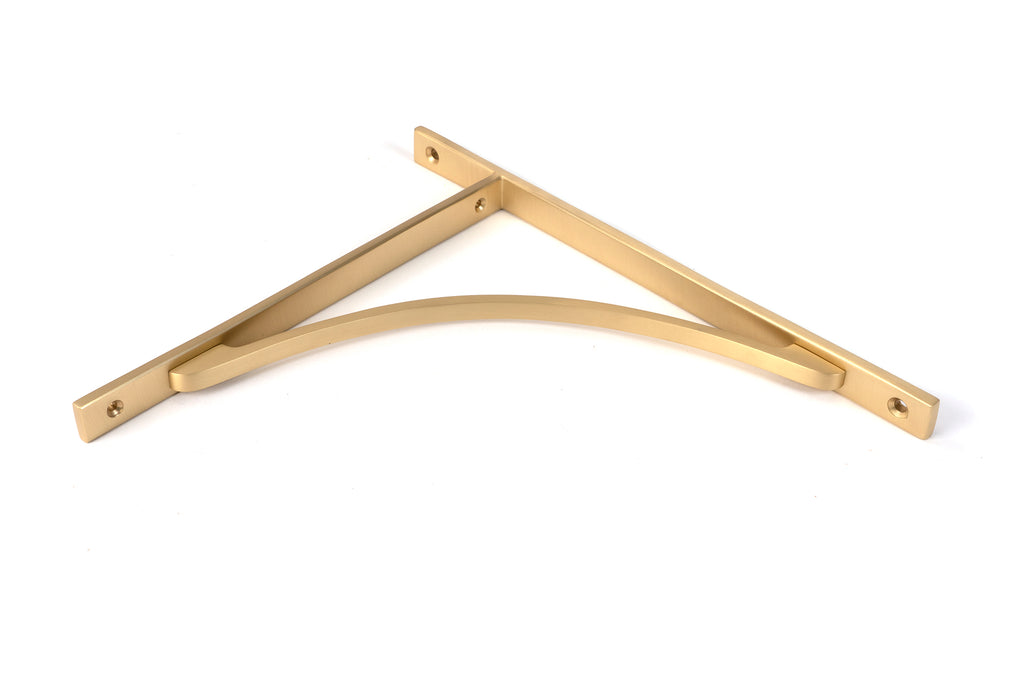 From The Anvil's Satin Brass Apperley Shelf Bracket